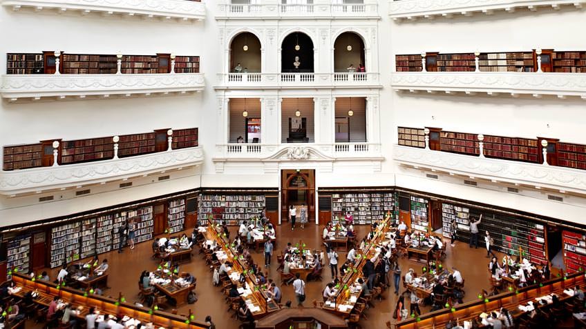 เที่ยวห้องสมุดรัฐวิคตอเรีย  (The State Library of Victoria )